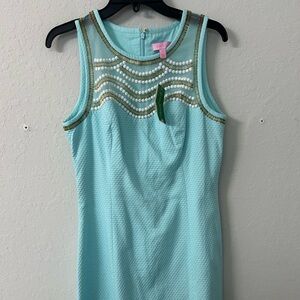 NWT Size 8 Lilly Pulitzer Tia shift dress in pool blue